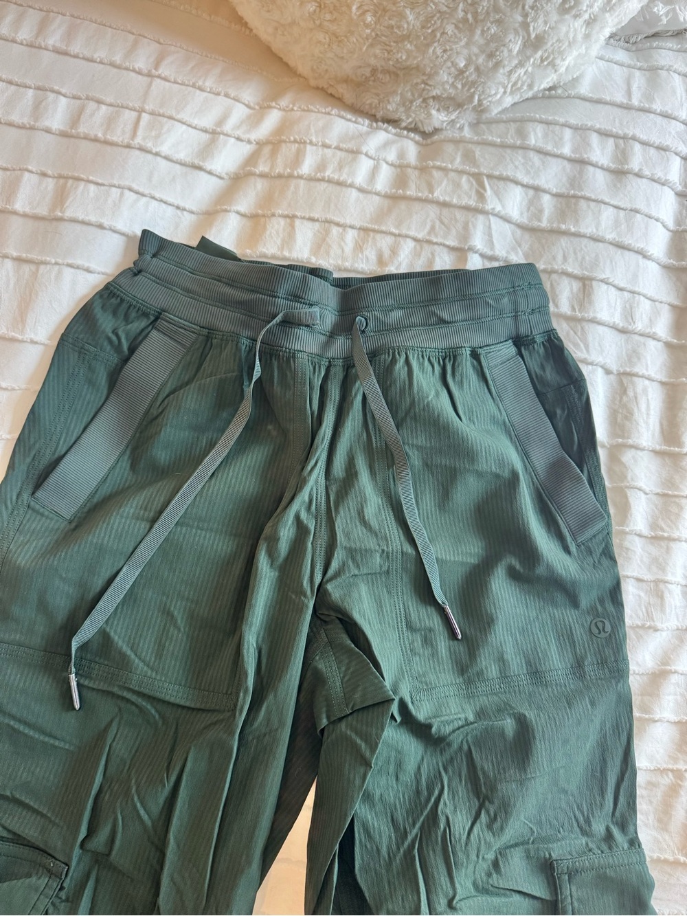 lululemon athletica Olive Green Cargo Pants with Drawstring